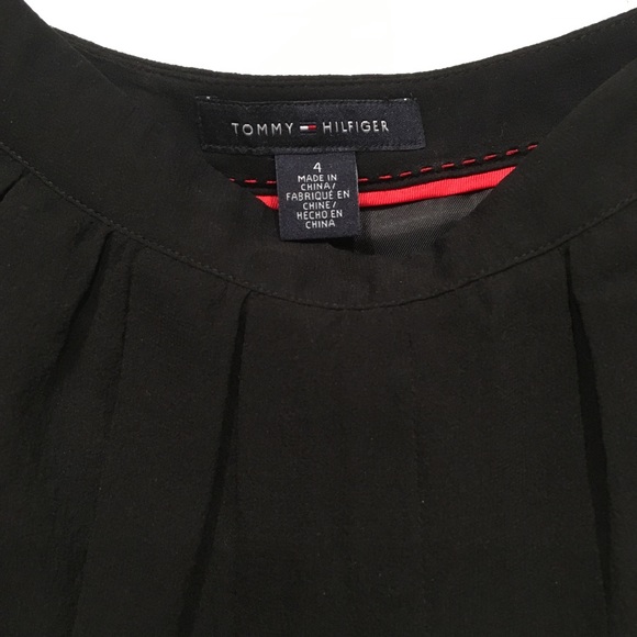 Tommy Hilfiger Silk Skirt Black, Size 4 - Picture 3 of 3